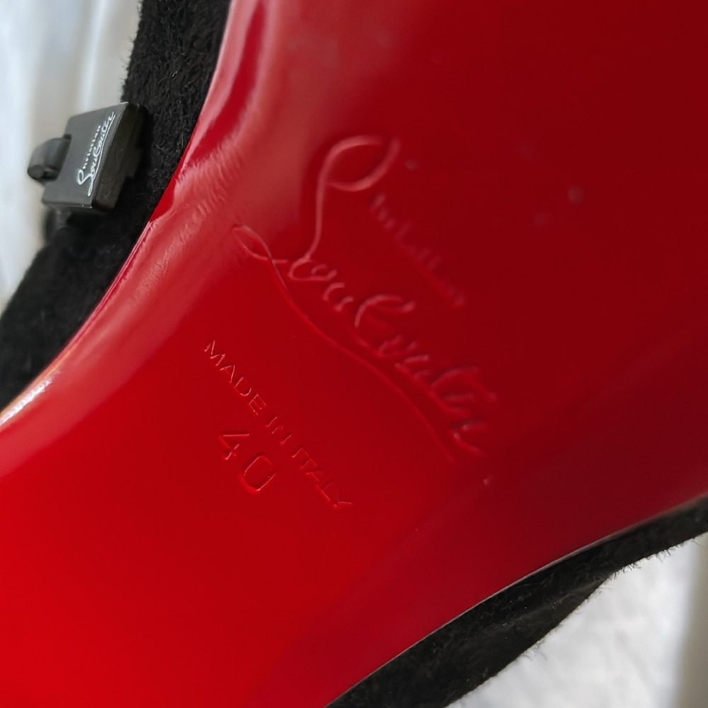 CHRISTIAN LOUBOUTIN Movida 130 suede ankle boots - Picture 9 of 12